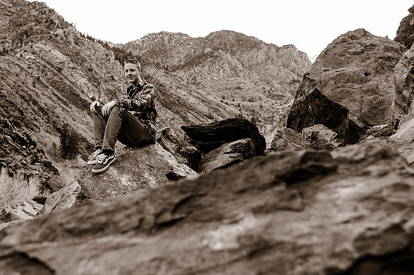 Twin Radiance: Senior Photo Session with Tregan and Trinity Grubb in Big Cottonwood Canyon
