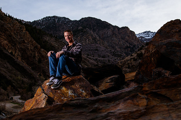 Twin Radiance: Senior Photo Session with Tregan and Trinity Grubb in Big Cottonwood Canyon