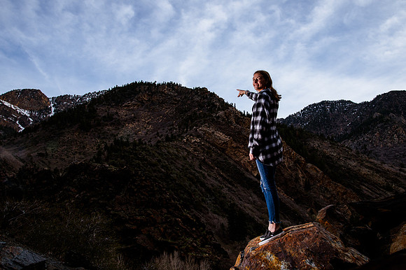 Twin Radiance: Senior Photo Session with Tregan and Trinity Grubb in Big Cottonwood Canyon