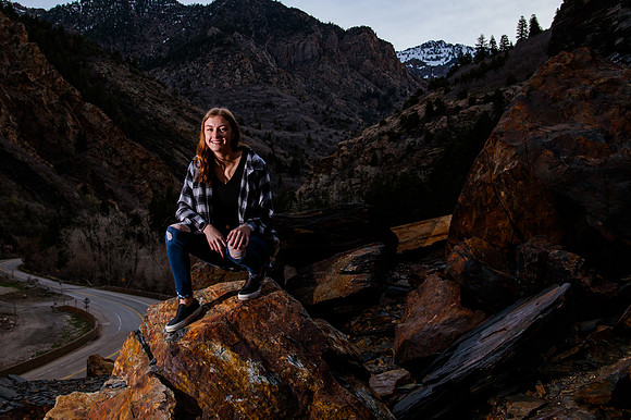Twin Radiance: Senior Photo Session with Tregan and Trinity Grubb in Big Cottonwood Canyon