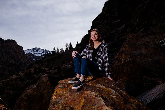 Twin Radiance: Senior Photo Session with Tregan and Trinity Grubb in Big Cottonwood Canyon