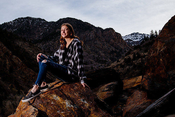 Twin Radiance: Senior Photo Session with Tregan and Trinity Grubb in Big Cottonwood Canyon