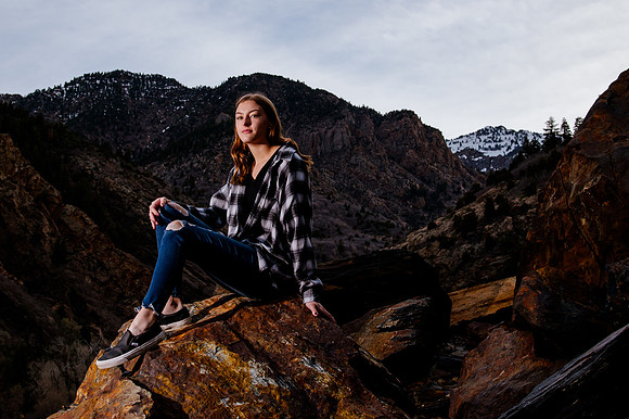 Twin Radiance: Senior Photo Session with Tregan and Trinity Grubb in Big Cottonwood Canyon