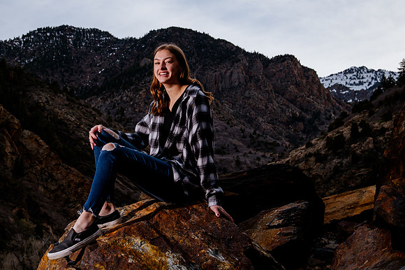 Twin Radiance: Senior Photo Session with Tregan and Trinity Grubb in Big Cottonwood Canyon