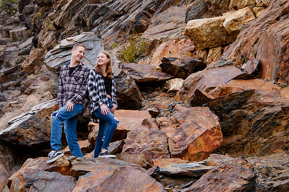 Twin Radiance: Senior Photo Session with Tregan and Trinity Grubb in Big Cottonwood Canyon