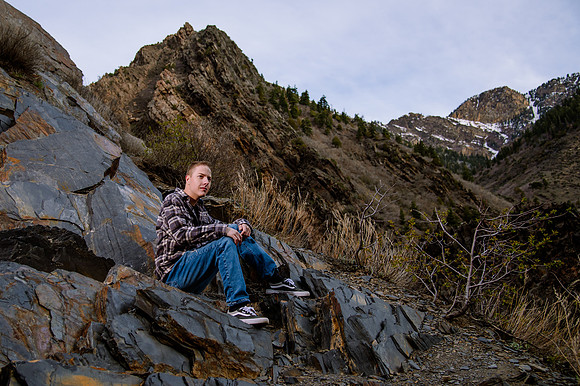 Twin Radiance: Senior Photo Session with Tregan and Trinity Grubb in Big Cottonwood Canyon