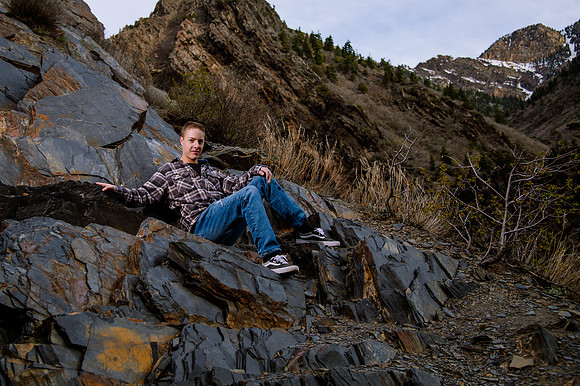 Twin Radiance: Senior Photo Session with Tregan and Trinity Grubb in Big Cottonwood Canyon