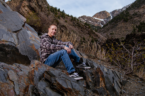 Twin Radiance: Senior Photo Session with Tregan and Trinity Grubb in Big Cottonwood Canyon