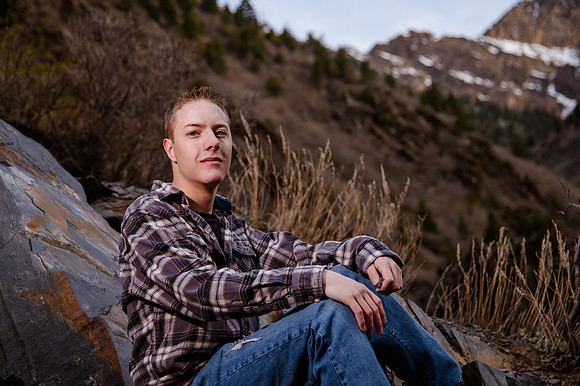 Twin Radiance: Senior Photo Session with Tregan and Trinity Grubb in Big Cottonwood Canyon