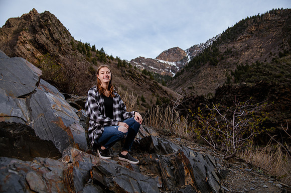 Twin Radiance: Senior Photo Session with Tregan and Trinity Grubb in Big Cottonwood Canyon