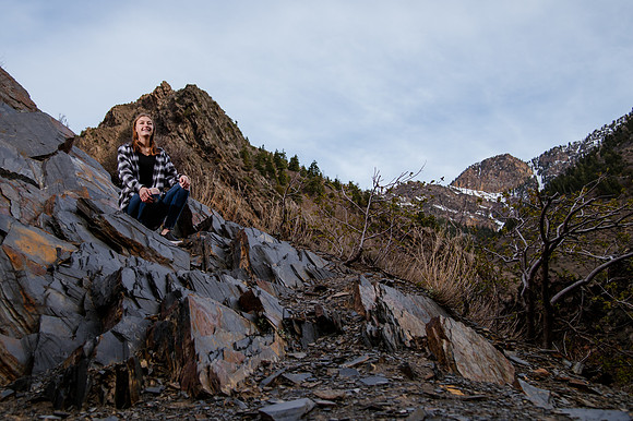 Twin Radiance: Senior Photo Session with Tregan and Trinity Grubb in Big Cottonwood Canyon
