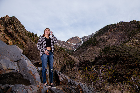 Twin Radiance: Senior Photo Session with Tregan and Trinity Grubb in Big Cottonwood Canyon