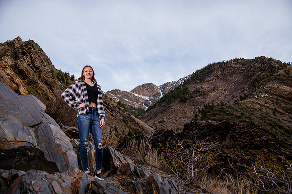 Twin Radiance: Senior Photo Session with Tregan and Trinity Grubb in Big Cottonwood Canyon