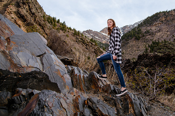 Twin Radiance: Senior Photo Session with Tregan and Trinity Grubb in Big Cottonwood Canyon