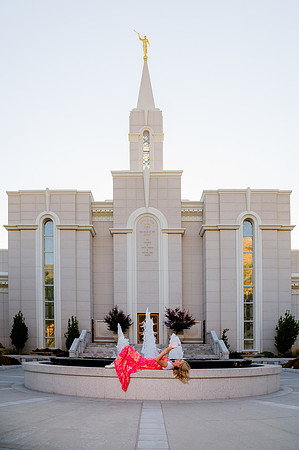 Missionary Photoshoot: Isabelle Petersen at Bountiful Temple
