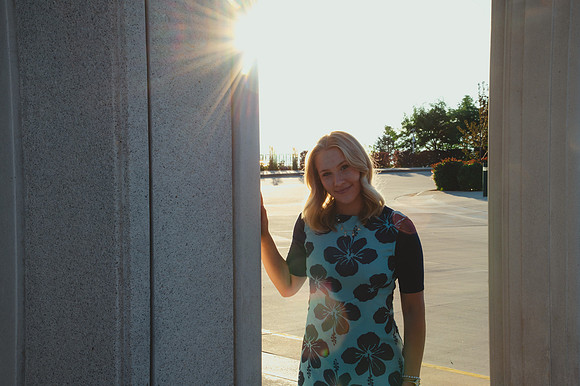 Missionary Photoshoot: Isabelle Petersen at Bountiful Temple