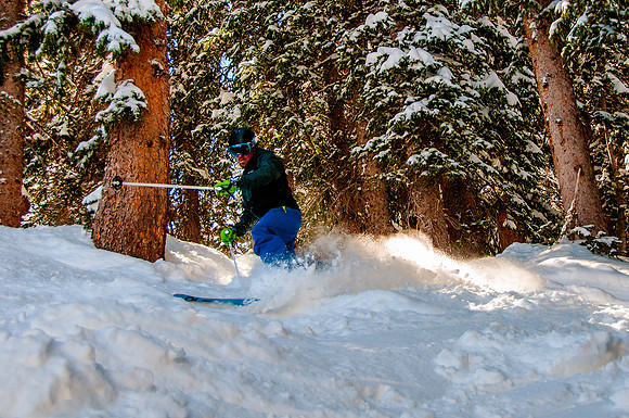 Skiing in the deep stuff at Snowbird-9172