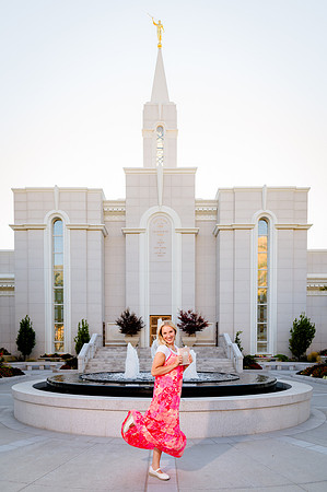 Missionary Photoshoot: Isabelle Petersen at Bountiful Temple
