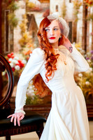 Gorgeous red head bridals with a stunning vintage twist.