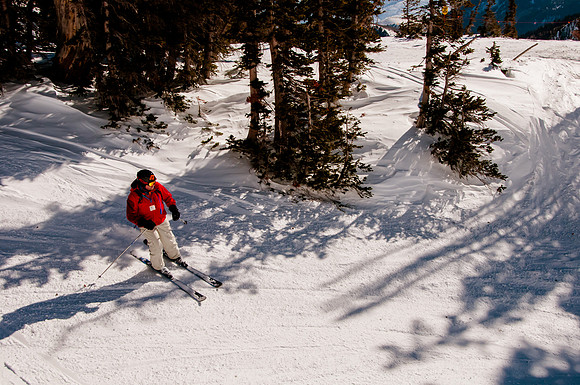 Skiing Mineral Basin at Snowbird