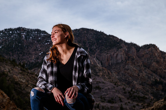 Twin Radiance: Senior Photo Session with Tregan and Trinity Grubb in Big Cottonwood Canyon