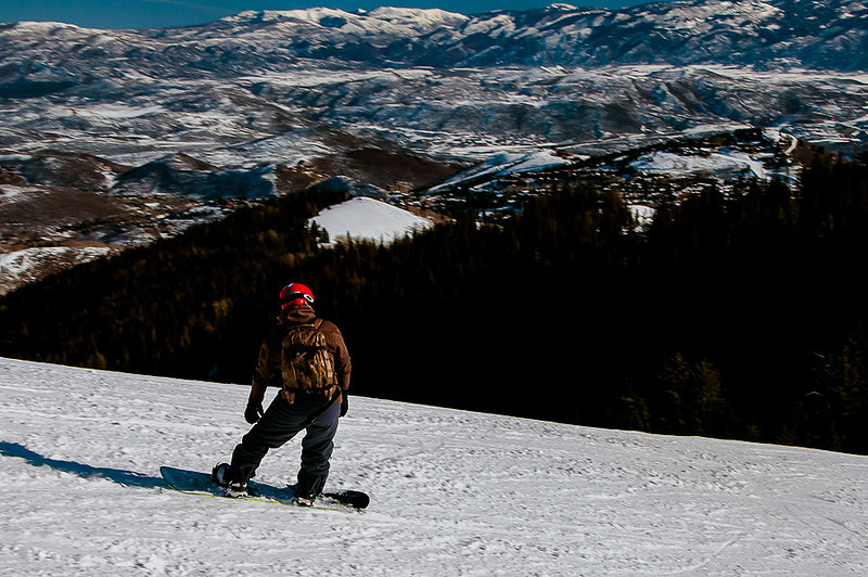 Snowboarding at PCMR