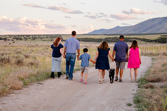 Lund Family Photo Session: Capturing Memories in the West Utah Desert at Sunset