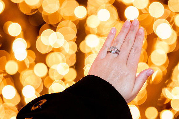 Ring shot with bokeh background