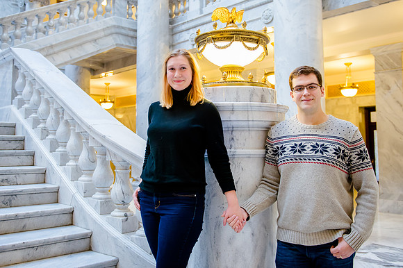 Keith and Leah at the capitol building-8866