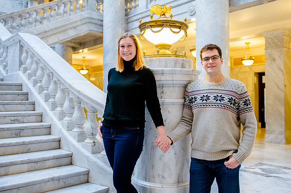 Keith and Leah at the capitol building-8867