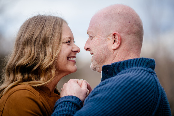 A Snowy Moment & First Kiss Revisited: Heather & Chad’s Engagement at Wheeler Farm