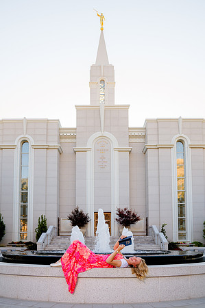 Missionary Photoshoot: Isabelle Petersen at Bountiful Temple