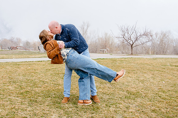 A Snowy Moment & First Kiss Revisited: Heather & Chad’s Engagement at Wheeler Farm