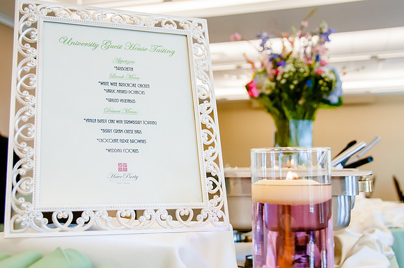 University Guest House Spring Showcase Menu