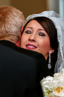 Bride tears up as father gives her away