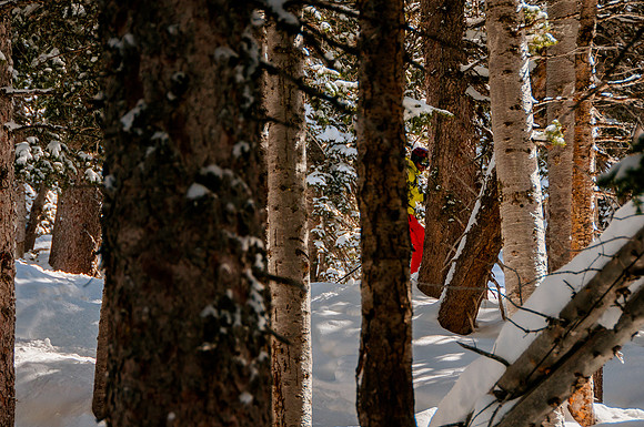Skiing in the deep stuff at Snowbird-9147