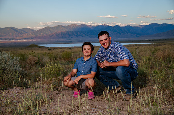 Lund Family Photo Session: Capturing Memories in the West Utah Desert at Sunset