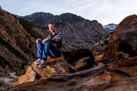 Twin Radiance: Senior Photo Session with Tregan and Trinity Grubb in Big Cottonwood Canyon