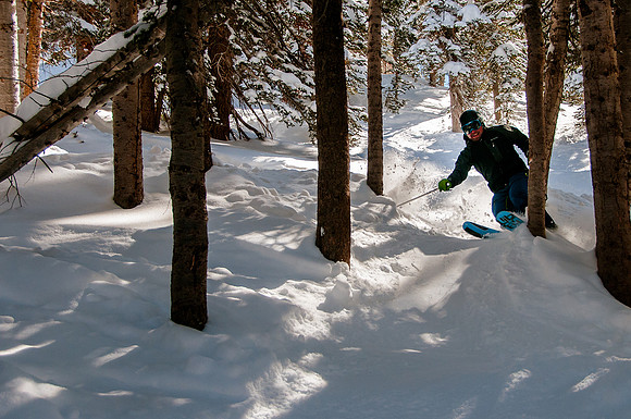 Skiing in the deep stuff at Snowbird-9142