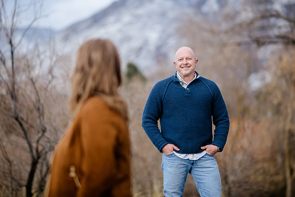 A Snowy Moment & First Kiss Revisited: Heather & Chad’s Engagement at Wheeler Farm