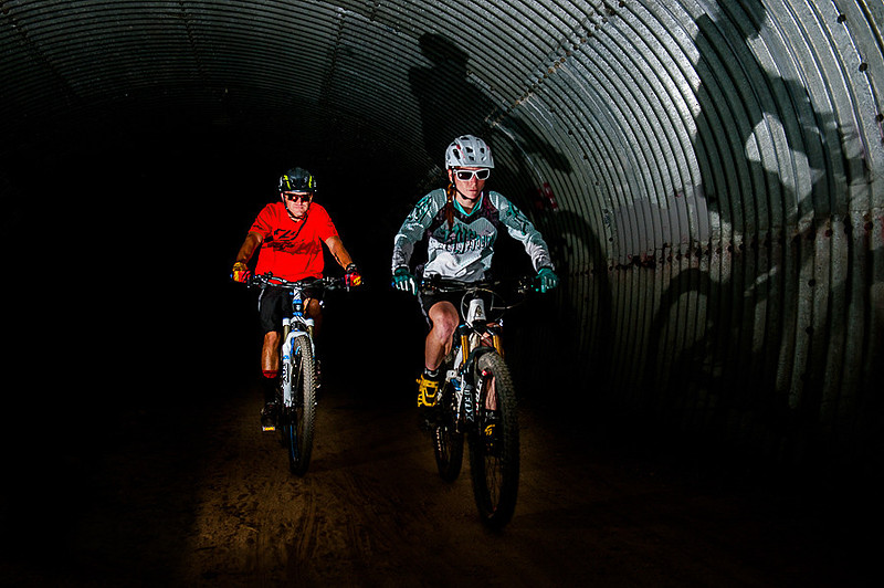 Mountain Biking in a Tunnel