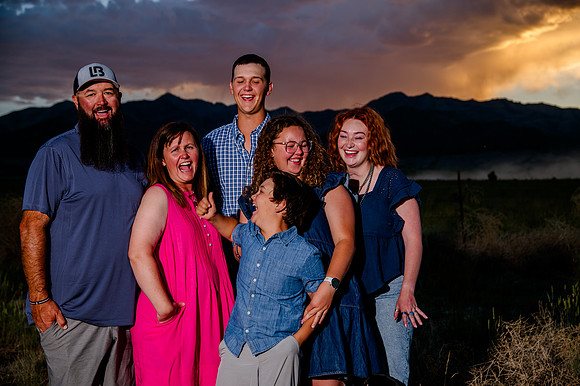 Lund Family Photo Session: Capturing Memories in the West Utah Desert at Sunset
