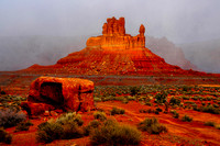Majestic Red Rock Monastery in Valley of the Gods, Utah