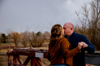 A Snowy Moment & First Kiss Revisited: Heather & Chad’s Engagement at Wheeler Farm