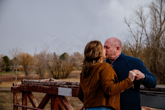 A Snowy Moment & First Kiss Revisited: Heather & Chad’s Engagement at Wheeler Farm