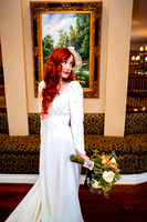 Captivating bride inside the Woods on Ninth