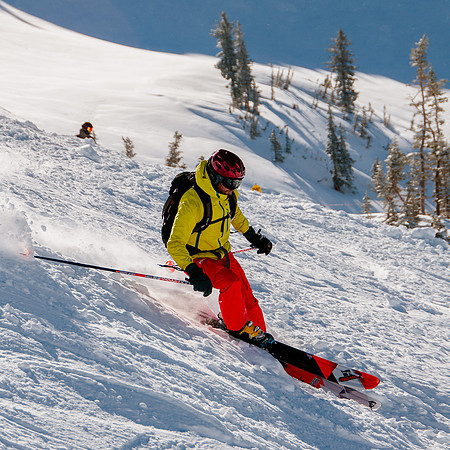 Skiing in the deep stuff at Snowbird-9106