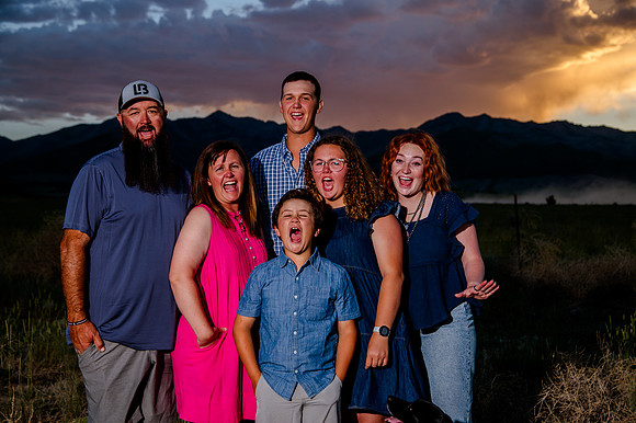 Lund Family Photo Session: Capturing Memories in the West Utah Desert at Sunset