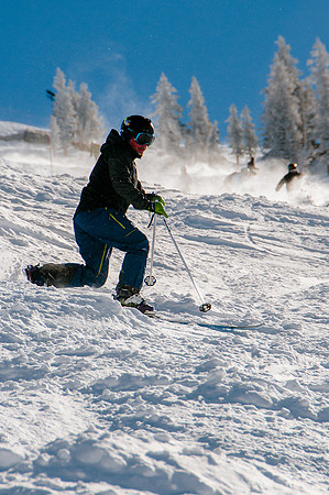 Skiing in the deep stuff at Snowbird-9079