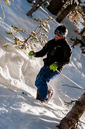 Skiing in the deep stuff at Snowbird-9130